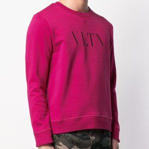 Valentino VLTN Print Sweatshirt Pink - Size Medium Unisex